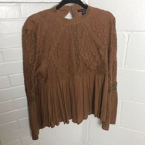 American Eagle Boho Lace Top